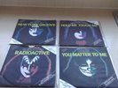 FULL SET OF 4 KISS SOLO COLOURED VINYL 7