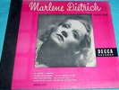 Marlene Dietrich Souvenir Album Decca A-675, 3X10