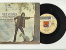 Neil Young DOWN BY THE RIVER / CINNAMON GIRL 7/45 EP vinyl single from Portugal