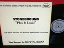 STONEGROUND Play It Loud TEST PRESS 1979 Crystal Clear DIRECT TO DISC Live NM-