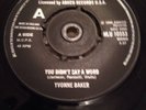 Rare Northern Soul Yvonne Baker You Didnt Say A Word
