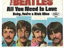 Beatles All You Need is Love, Baby You're a Rich Man 45 Picture Sleeve Capitol