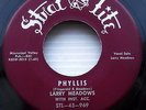 LARRY MEADOWS Phyllis b/w Were Through TEEN Doowop 45 on Strat Lite m573
