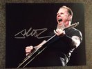 metallica James Hetfield  hand signed photo autograph