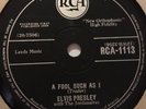 Elvis Presley 78 Rpm Rare UK A Fool Such As I In Superb Condition Record Vinyl