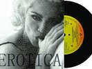 MADONNA EROTICA UNIQUE COVER 45 TRS SINGLE WITH SEX INSERT PRINTED ON RICE PAPER