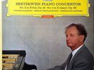 KEMPFF / Beethoven Piano Concertos / DGG Red Stereo, SLPM 138 775 WHITE PROMO