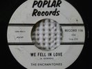 ENCHANTONES We Fell In Love My Picture Of You POPLAR #116 Rare Doo Wop Vinyl 45