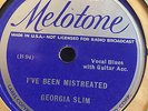 GEORGIA SLIM MELOTONE 70958 BLUES 78 RPM RECORD E-/V+