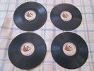 4 RARE Vintage American Record Company Blue Shellac Records--1905