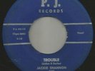 ROCKABILLY  JACKIE SHANNON -  TROUBLE  /  LIES  -HEAR -1959 KING CUSTOM