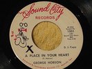 George Hobson 45 rpm Promo  A Place In Your Heart