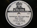 OSCAR ALEMAN Odeon 22301 JAZZ 78 IMPROVISACIONES SOBRE BOOGIE-WOOGIE