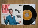 7' BUDDY HOLLY - RAVE ON / PEGGY SUE  (TOP CONDITION)   (MINT-)