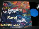 IDA HAENDEL Lalo & Ravel / Czech Stereo LP 1964 reissue 1974 SUPRAPHON 50615