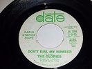 THE GLORIES I Worship You Baby / Don't Dial My Number DATE 1615 SOUL PROMO 45 7