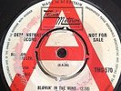 Rare Tamla Motown ,northern soul R/W demo Stevie Wonder Blowing in the wind/Ain'