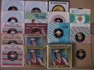 JOHNNY & DORSEY BURNETTE: BOXED RARE VINTAGE 45 COLLECTON- 17 RECORDS/ PIC. SLEE