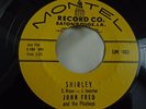 OG Rare Swamp Rocker 45 : John Fred and the Playboys   Shirley   Montel SJM 1002