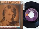 CLAUDE FRANCOIS - C'EST DE L'EAU DU VENT -  45/ps + LANGUETTE NM