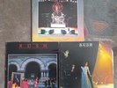 3 Vintage Record Albums RUSH Exit Stage Left  Moving Pictures All the Worlds
