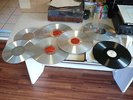 WMAQ Radio,Vintage 1933 Aluminum Transcription Discs (6),4 12