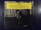 BRAHMS CELLO SONATEN OP.38&99 FOURNIER  DGG TULIP STEREO GERMAN LP MINT '66
