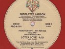 Nicolette Larson ?– Lotta Love  - PROMO COLOR **MINT**