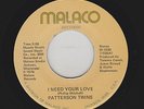 Patterson Twins - I Need Your Love / Two Wrongs Don't Make It Right (Soul, 45)