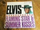 ELVIS FLAMING STAR & SUMMER KISSES VINYL LP RCA VICTOR RED DOT 1965 1st PRESS VG