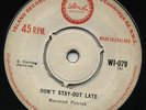 DON'T STAY OUT LATE  Kentrick Patrick ( LORD CREATOR ) Beautiful *RANDY'S* Ska ?
