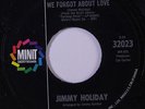 JIMMY HOLIDAY: We Forgot About Love / I Wanna Help Carry My Brothers 45 Soul