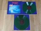 QUEEN LIVE AT WEMBLEY '86 DOUBLE MARBLED GREEN VINYL LP EX+
