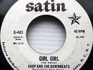 SHEP & Downbeats GIRL GIRL You're never there W.LABEL PROMO 1966 garage 45 e3930