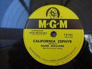 HANKS WILLIAMS California Zephyr MGM 12185 Country 78 E-