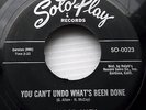 GEORGE ALLEN You can't undo what's been done Rope that twist BLUES 45 w6179