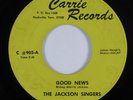 Soul Funk Gospel 45 JACKSON SINGERS Good News CARRIE HEAR