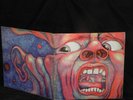 KING CRIMSON IN THE COURT WITH STICKER ALSO ROLLING STONES SUCKING WITH TONGUE