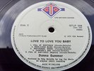 DONNA SUMMER LOVE TO LOVE YOU BABY Original GTO Press UK LP MINT- COPY