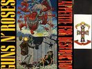 GUNS N ROSES appetite for destruction WX 125 with lyric inner + sticker LP EX/EX