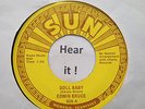 Rockabilly; Edwin Bruce; Doll Baby / Eight Wheel on rare SUN 626 re