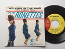 The Ronettes 45 + Picture Sleeve Walking In The Rain Phil Spector PS NM