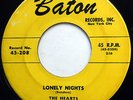 THE HEARTS 45 Lonely Nights / Oo-Wee DOO WOP 1st Press BATON mg247