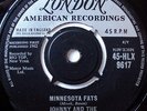 Johnny And The Hurricanes Minnesota Fats Vinyl Single 7inch London American D