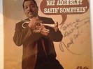 NAT ADDERLEY...SAYIN' SOMETHIN'....SIGNED by ADDERLEY Atlantic Records LP VG+