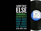 CANNONBALL ADDERLEY, Somethin Else, MILES DAVIS, Blue Note BLP-1595 RVG  EAR 