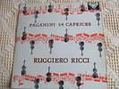 SXL 2194 NB  Paganini 24 caprices Ruggiero Ricci NM-