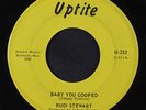 RUDI STEWART: Baby You Goofed / A Strong Man's Tears Fall Dry 45 rare Soul