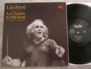 LP LEO FERRE LA CHANSON DU MAL-AIME 90.363 + LIVRET REED 2TH FRENCH 1976 SACEM