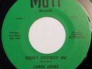 FUNK Carol Jones - Don't Destroy Me / Problem Child LISTEN